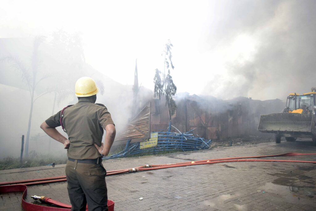 The Saviors - Garden Reach FCI Warehouse in Kolkata, West Bengal, India. Photo by Sabyasachi Bandyopadhyay, September 11, 2021.