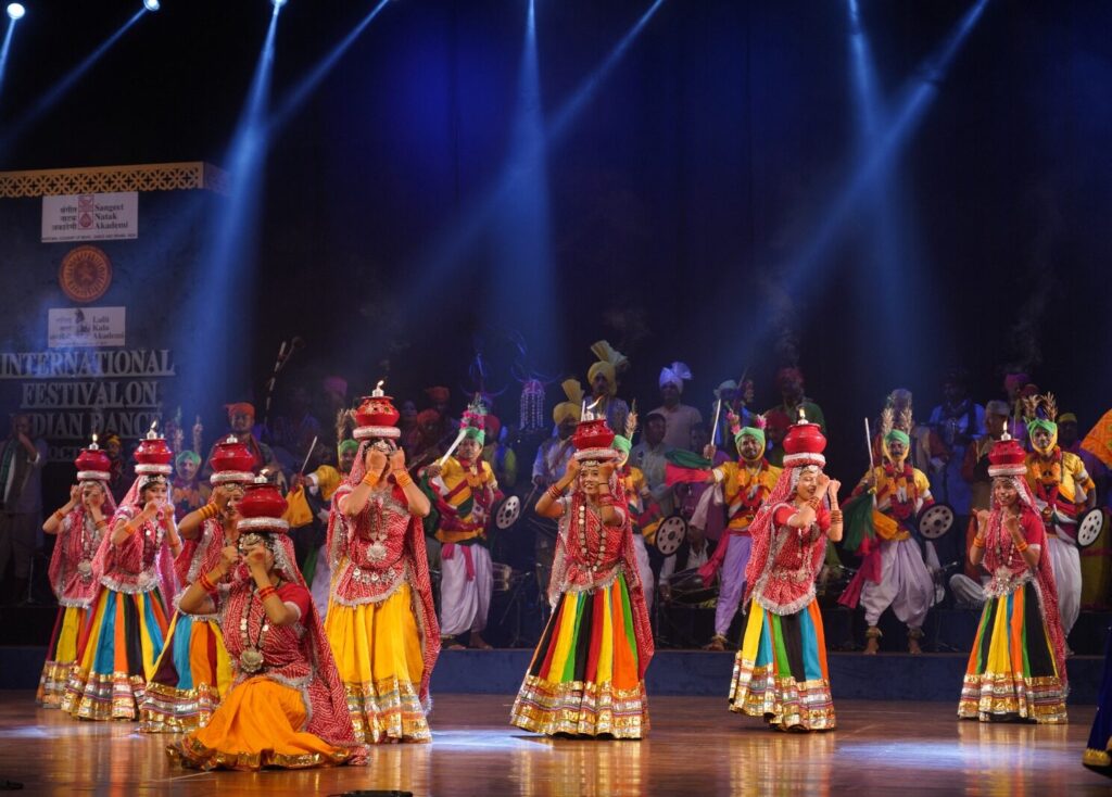 Artists performing at the closing ceremony of the International Festival On Indian Dance. (Picture Sangeet Natak Akademi)