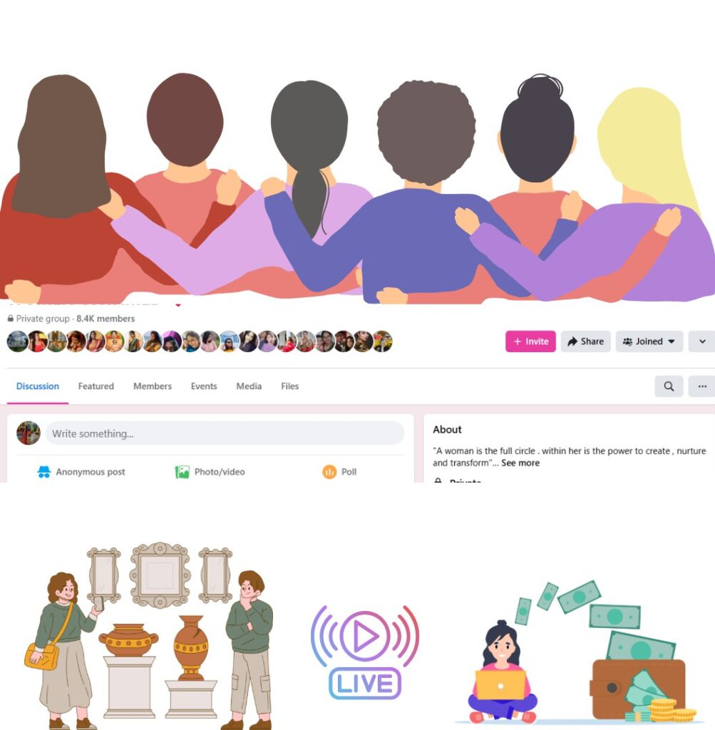 Women-led Facebook communities are bringing sisterhood back into real life through virtual bonds